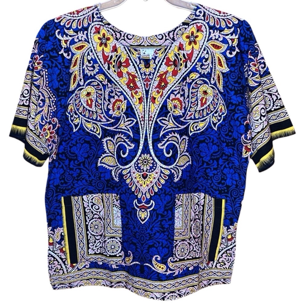 It Girl | African Print Dashiki Shirt M